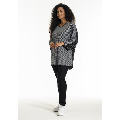 Studio SGrete turn around Blouse Blouse Black with white dots and stripes