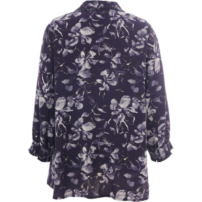 Studio SGrit Shirt Shirt Dark purple flowers