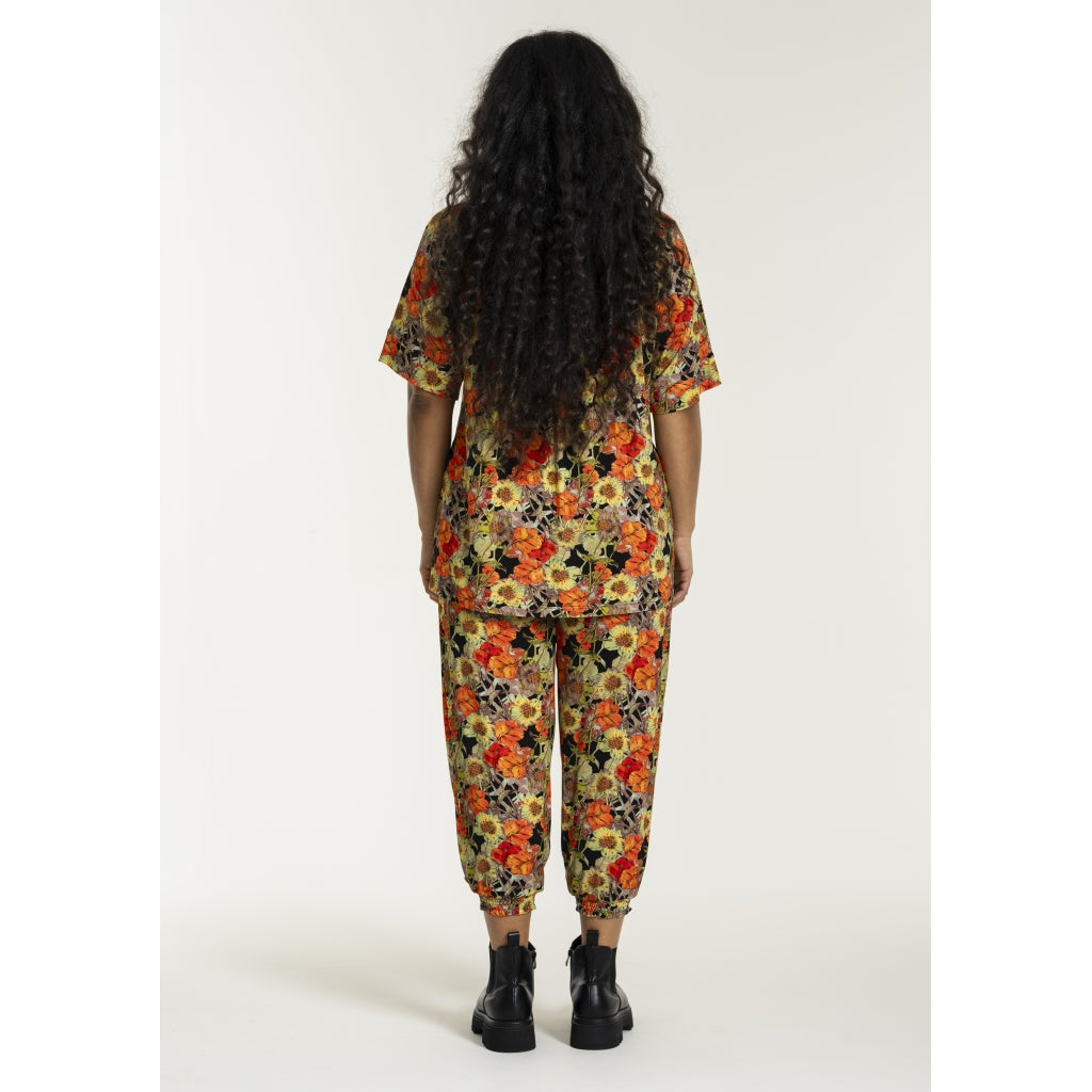 Studio SGudrun 7/8 Loose pants Loose Pant Orange Flower