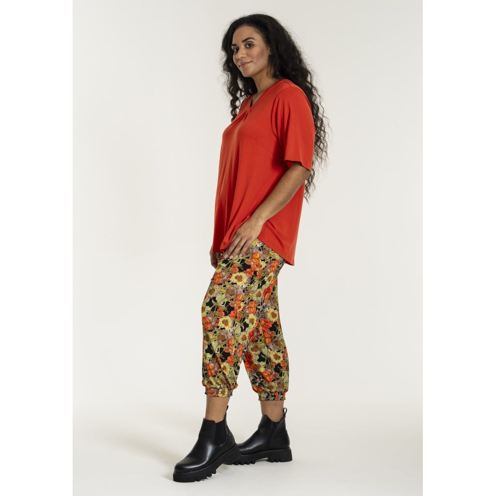 Studio SGudrun 7/8 Loose pants Loose Pant Orange Flower