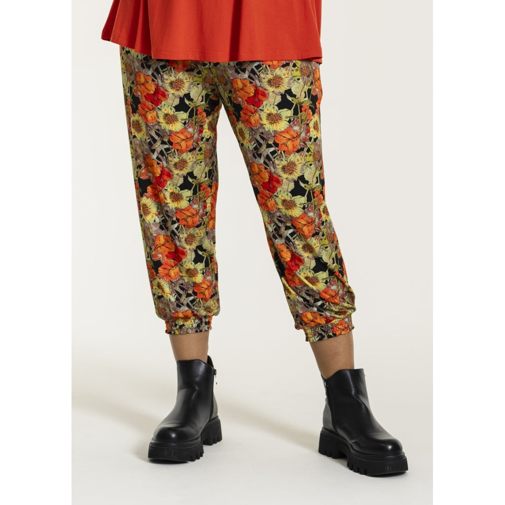 Studio SGudrun 7/8 Loose pants Loose Pant Orange Flower