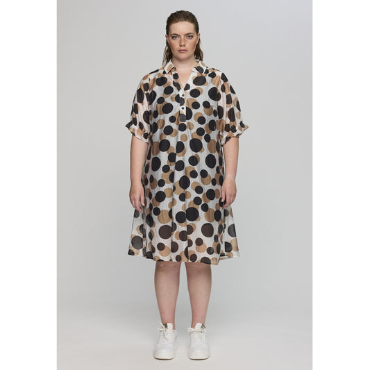 Studio SGunda Dress Dress White with black/brown dots