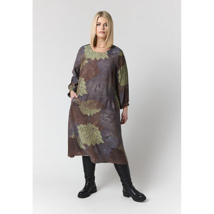 Studio SGunnel Dress Dress Brown green mix