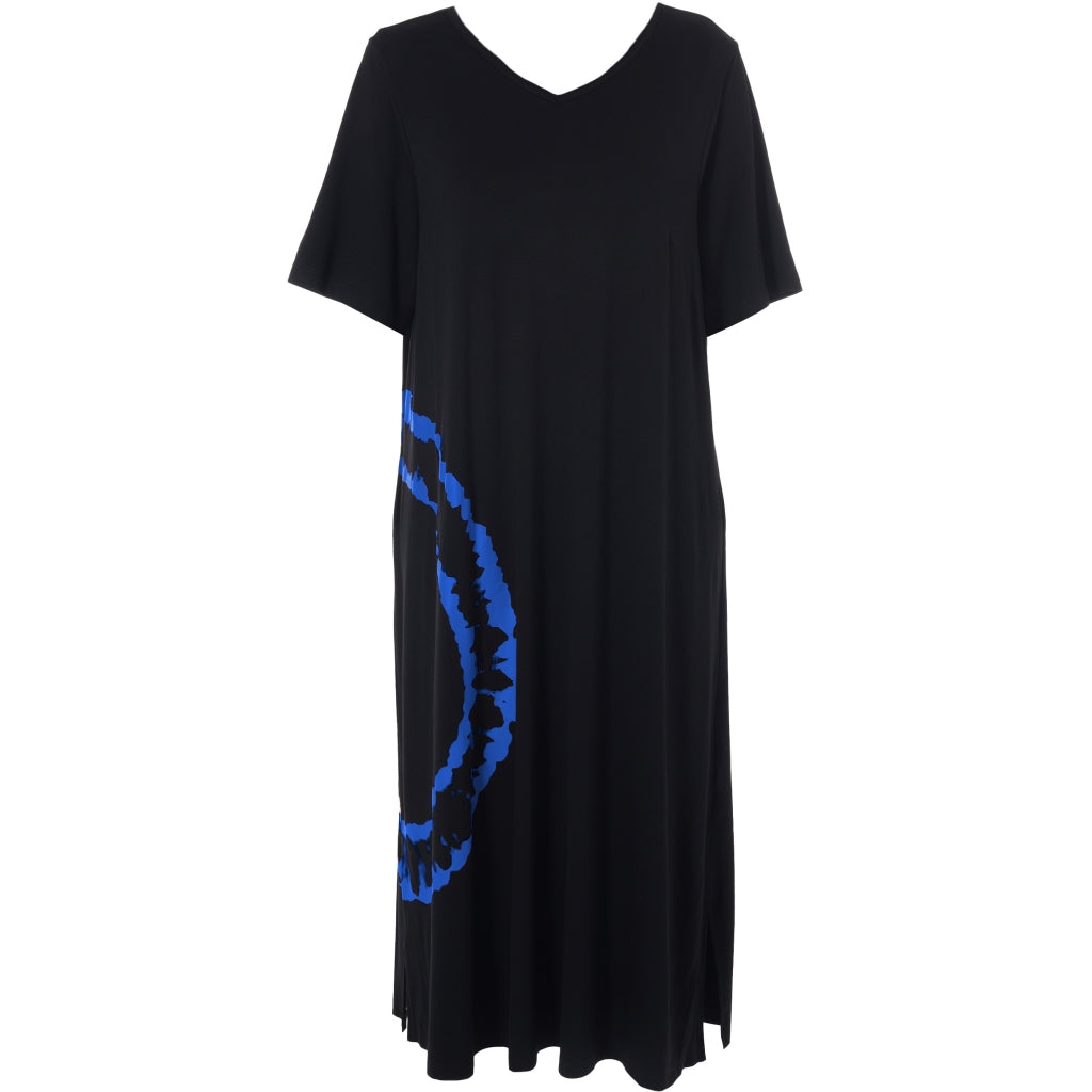 Studio SHana Dress with print Dress Black with Blue