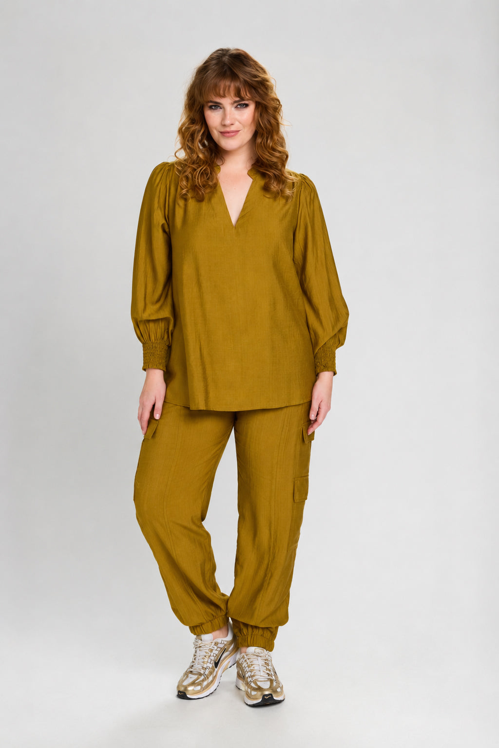 Studio SHannah Shirt Shirt Curry