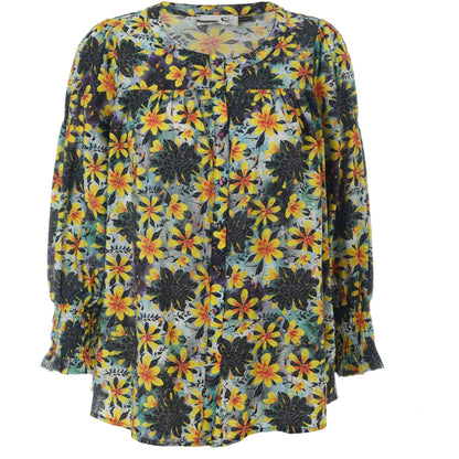 Studio SHanny Shirt Shirt Yellow flowers