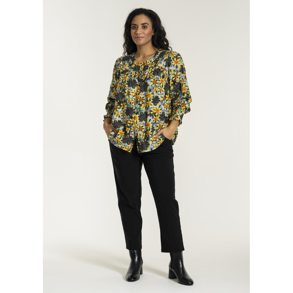 Studio SHanny Shirt Shirt Yellow flowers