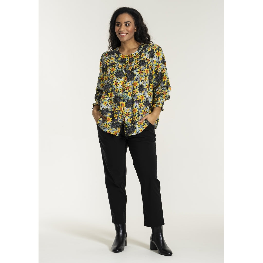 Studio SHanny Shirt Shirt Yellow flowers