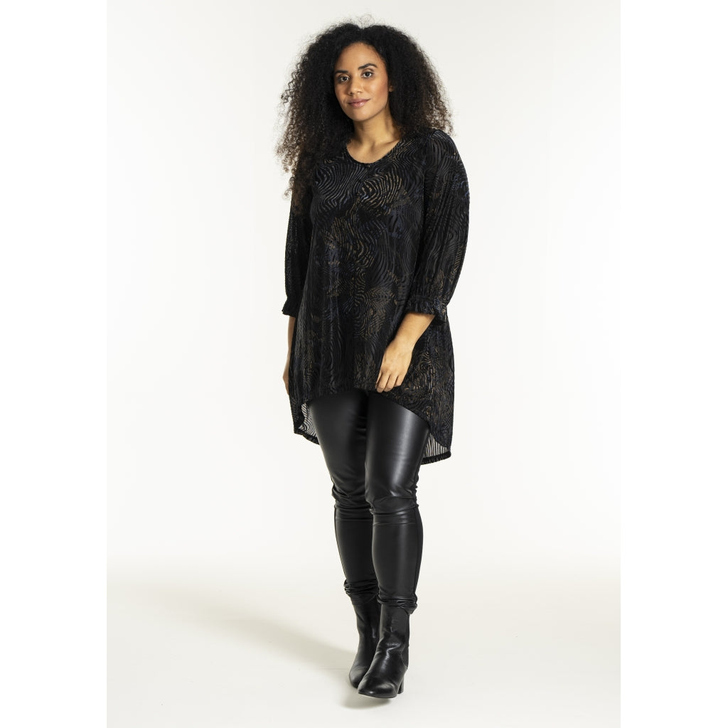 Studio SHarriet Tunic Tunic Navy/gold flock