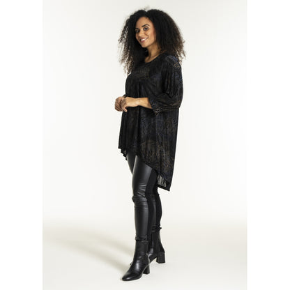 Studio SHarriet Tunic Tunic Navy/gold flock