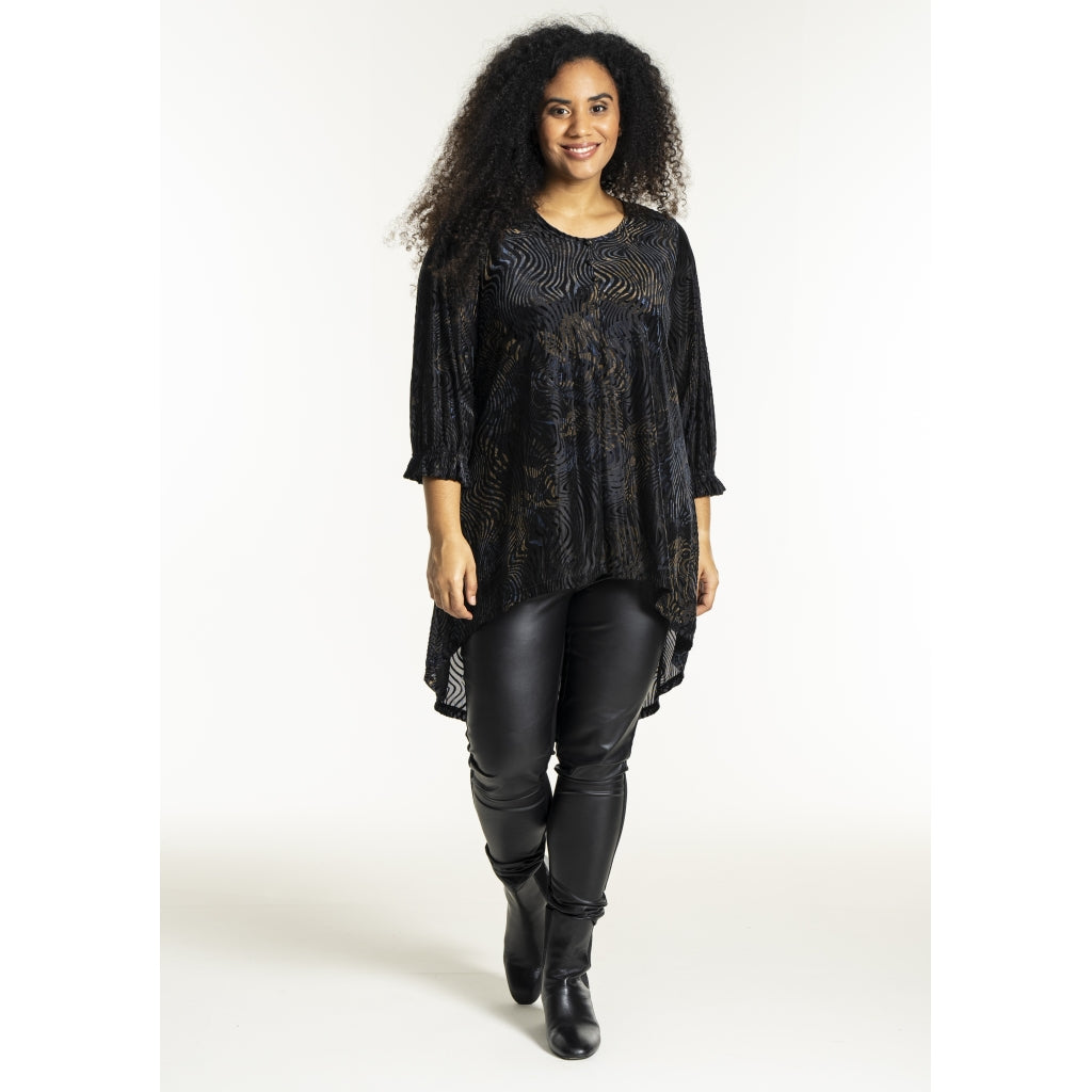 Studio SHarriet Tunic Tunic Navy/gold flock