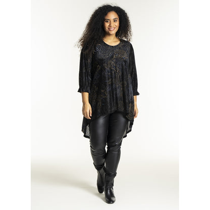 Studio SHarriet Tunic Tunic Navy/gold flock