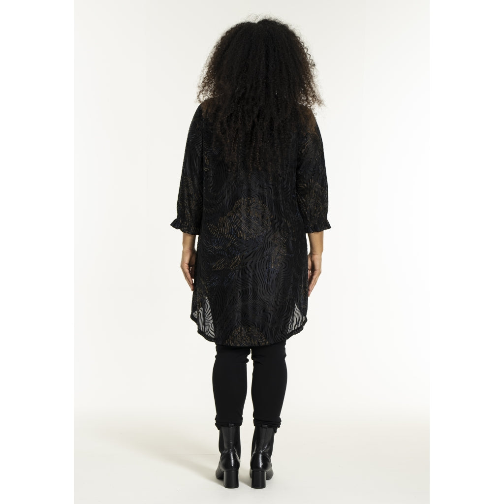 Studio SHarriet Tunic Tunic Navy/gold flock