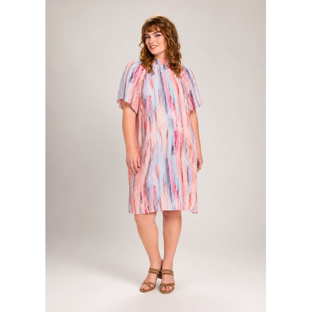 Studio SHelena Dress Dress Pink with gold stripes