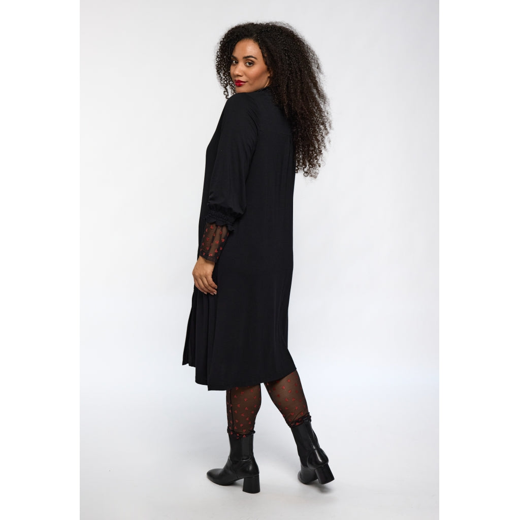 Studio SHelle lace blouse Blouse Black with red hearts