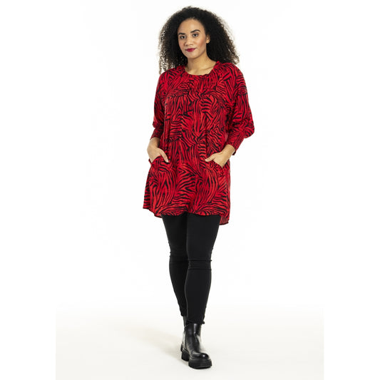 Studio SHydda Tunic Tunic Red/black zebra