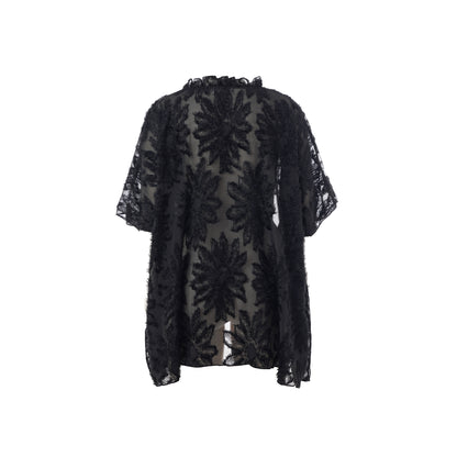 Studio SIbina Chiffon Party Blouse Blouse Black