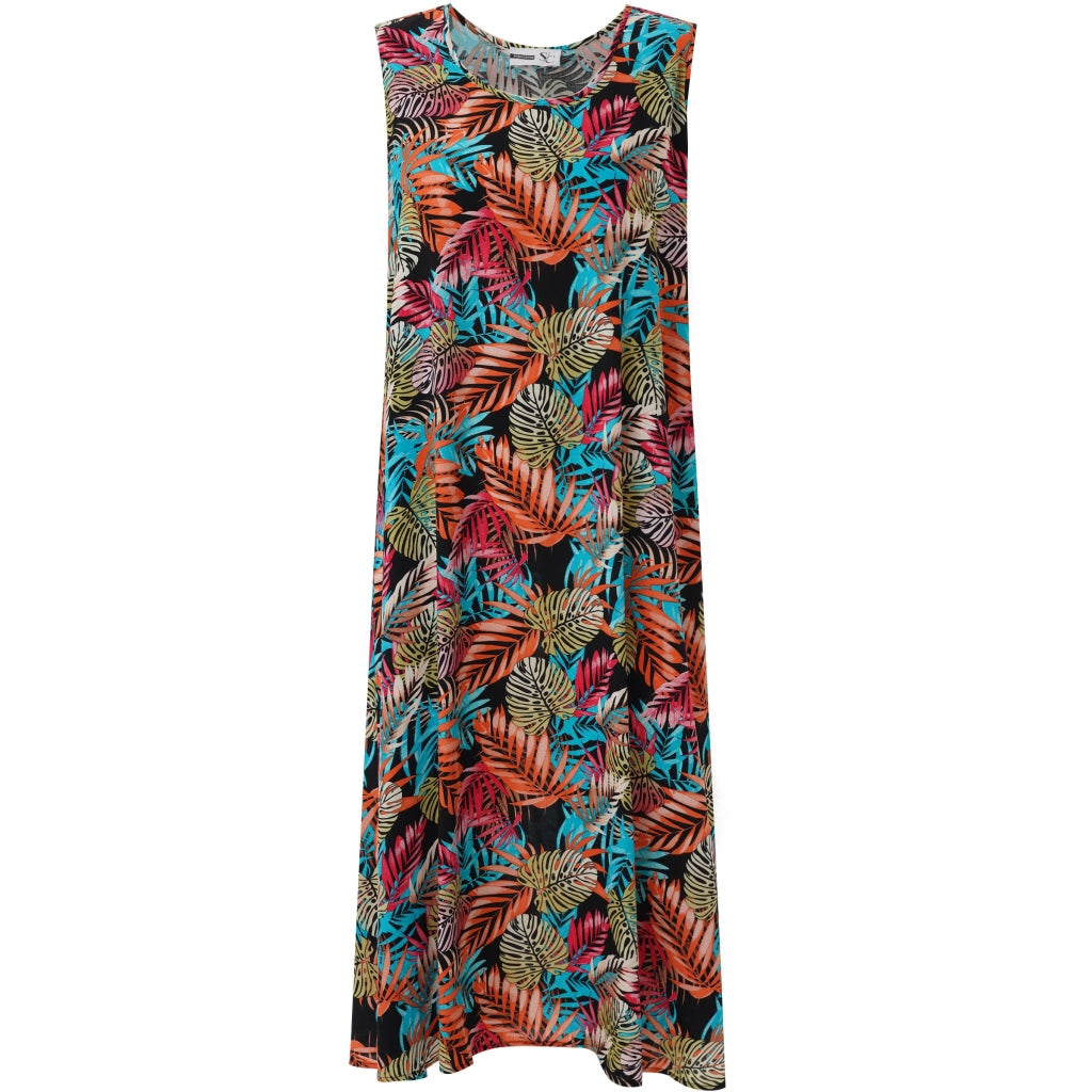 Studio SIdun Long Dress Long Dress Red - Blue palm leaf