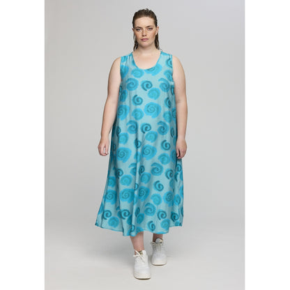 Studio SIdun Long Dress Long Dress Blue with blue roses