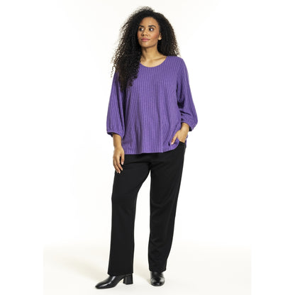 Studio SIlana Knitted Blouse Blouse Purple