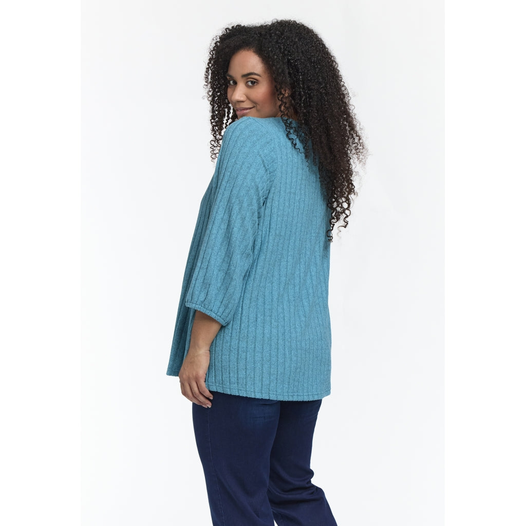 Studio SIlana Knitted Blouse Blouse Turquoise