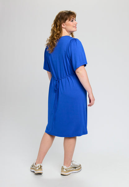 Studio SIsabella wrap dress without print Dress Blue