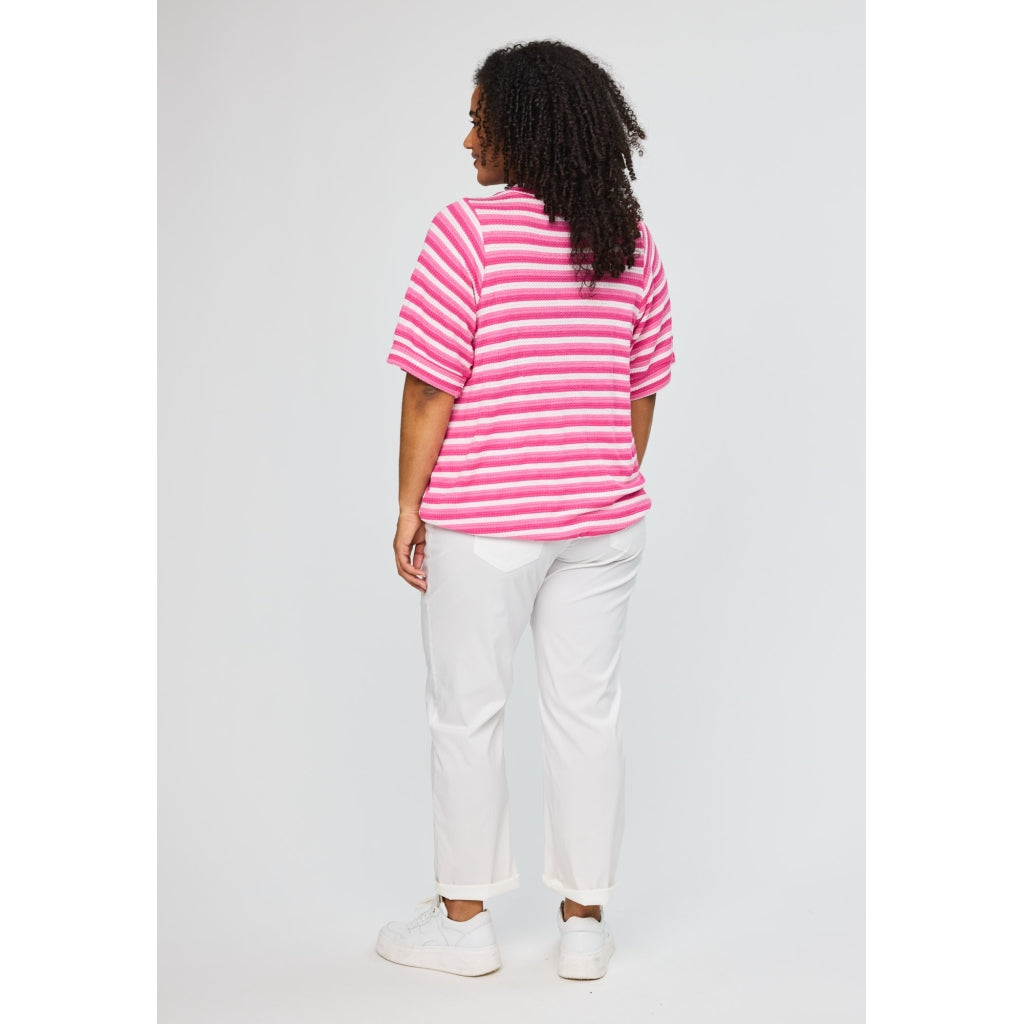 Studio SJessia Blouse Blouse Pink white stripe
