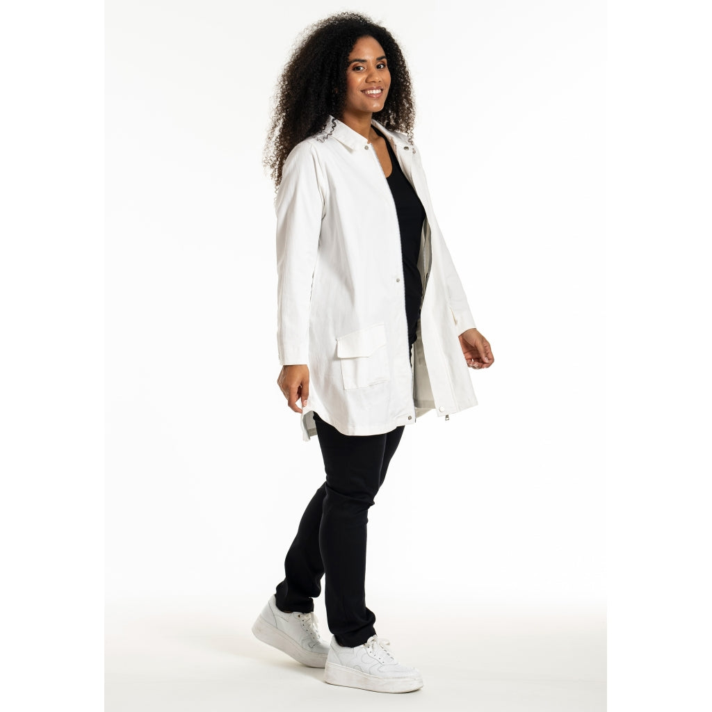 Studio SJessy long worker jacket without in broidery Jacket White