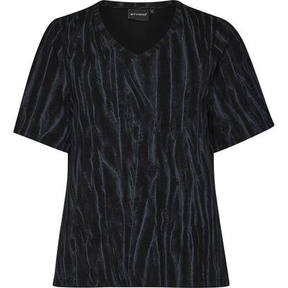 Studio SJohanne Blouse Blouse Black with grey print