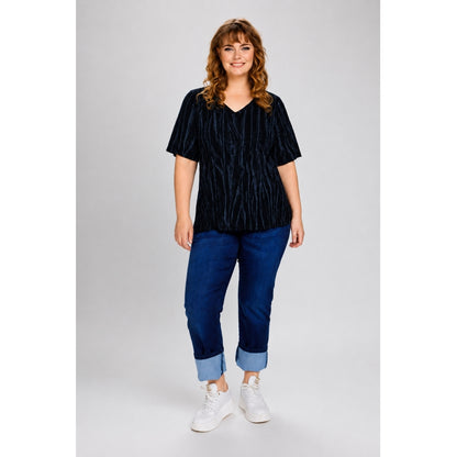 Studio SJohanne Blouse Blouse Black with grey print