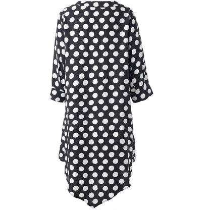 Studio SJuline Tunic Tunic Black with white dots