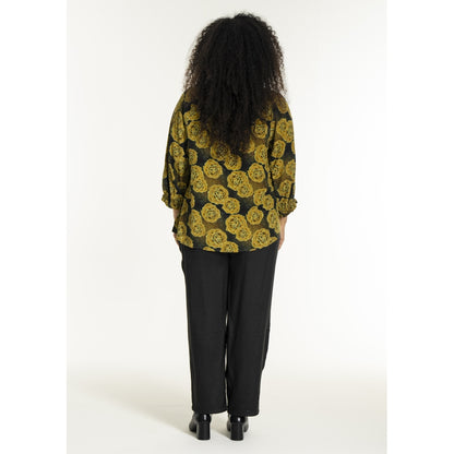 Studio SJustina Blouse Blouse Green and curry roses