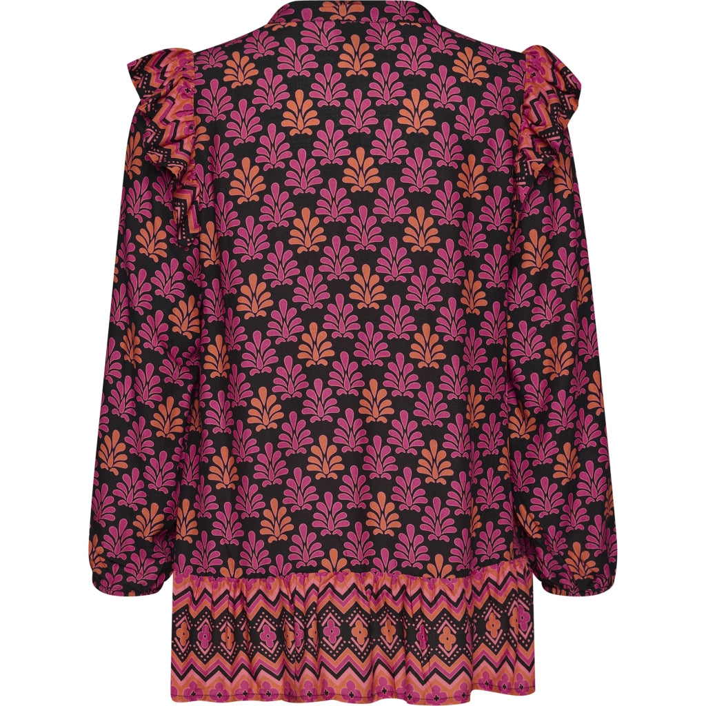 Studio SLiva-Sofie Blouse Blouse Board black-pink and orange