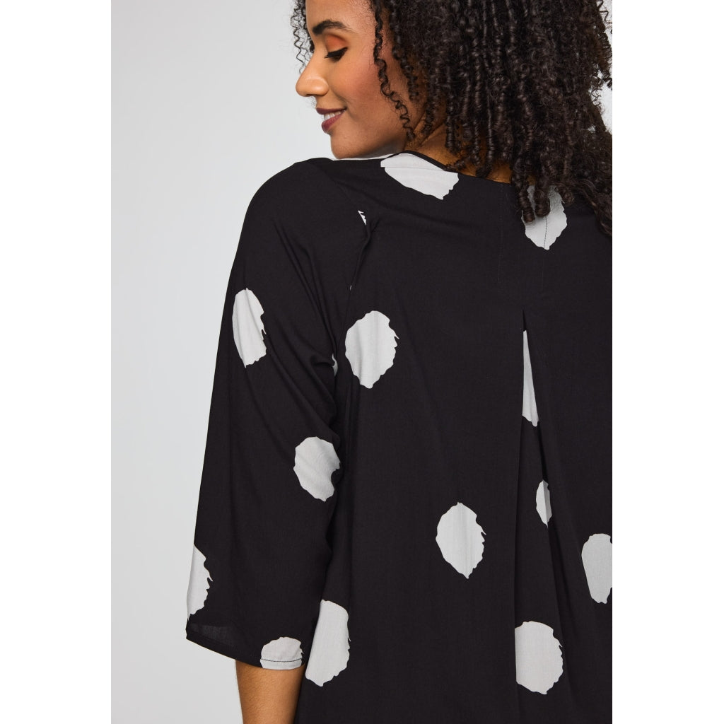 Studio SLuma Blouse with dots Tunic Black with dots
