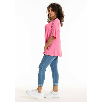 Studio SLykke rib T-shirt T-Shirt Pink