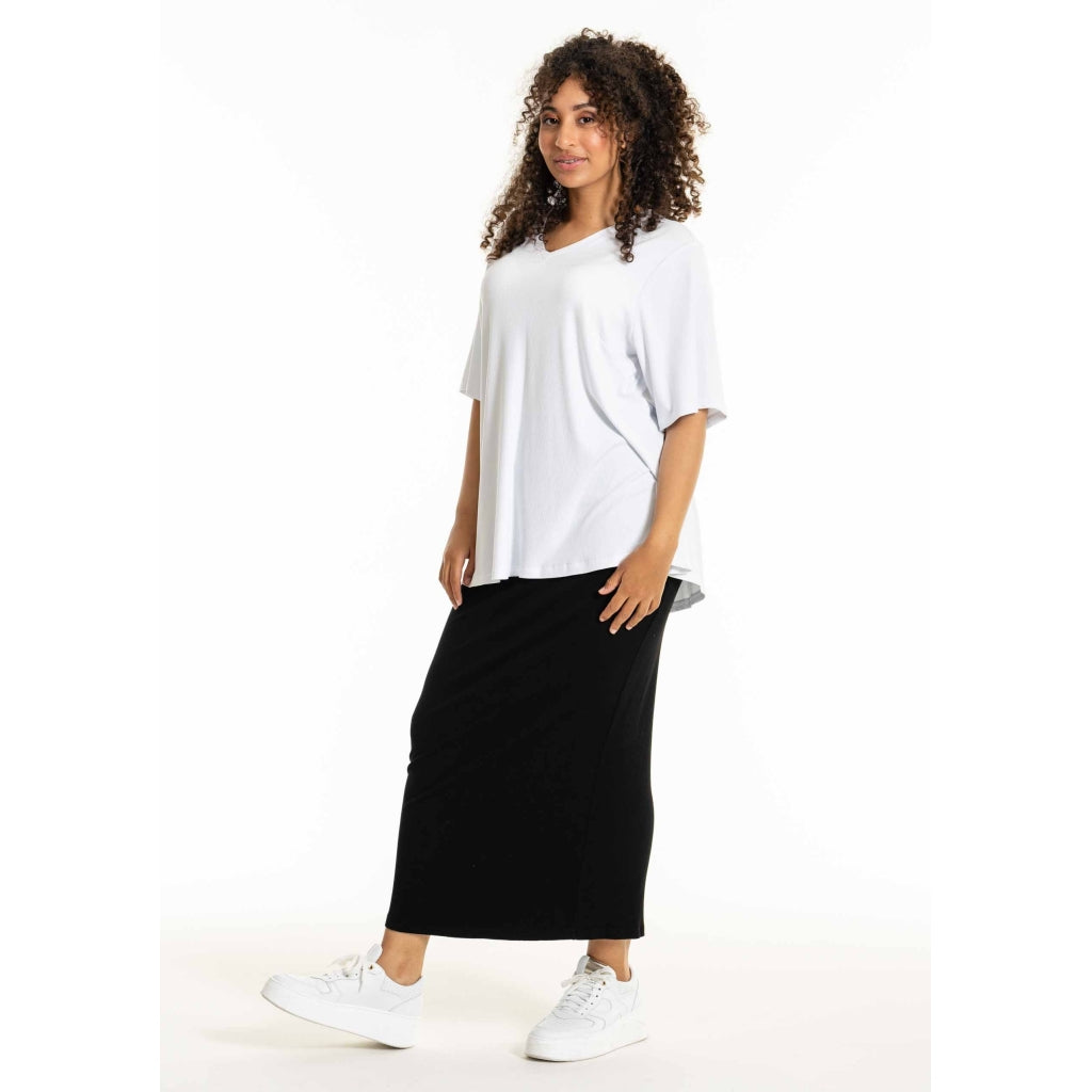 Studio SLykke rib T-shirt T-Shirt White