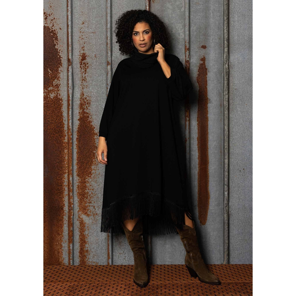 Studio SManda Dress with frays Dress Black