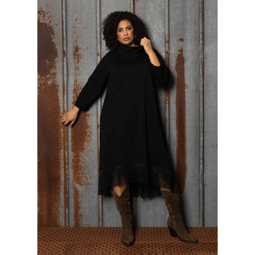 Studio SManda Dress with frays Dress Black