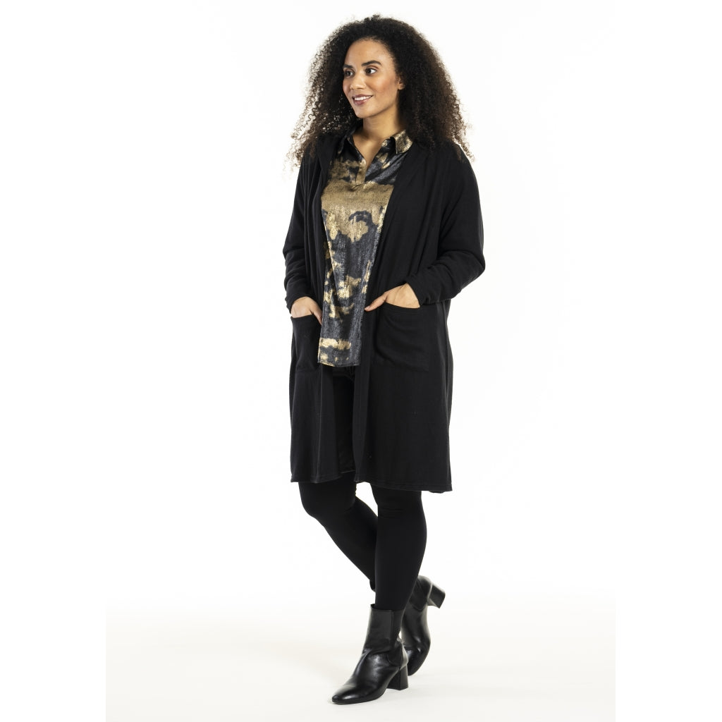 Studio SMarlene Cardigan Cardigan Black with Gold