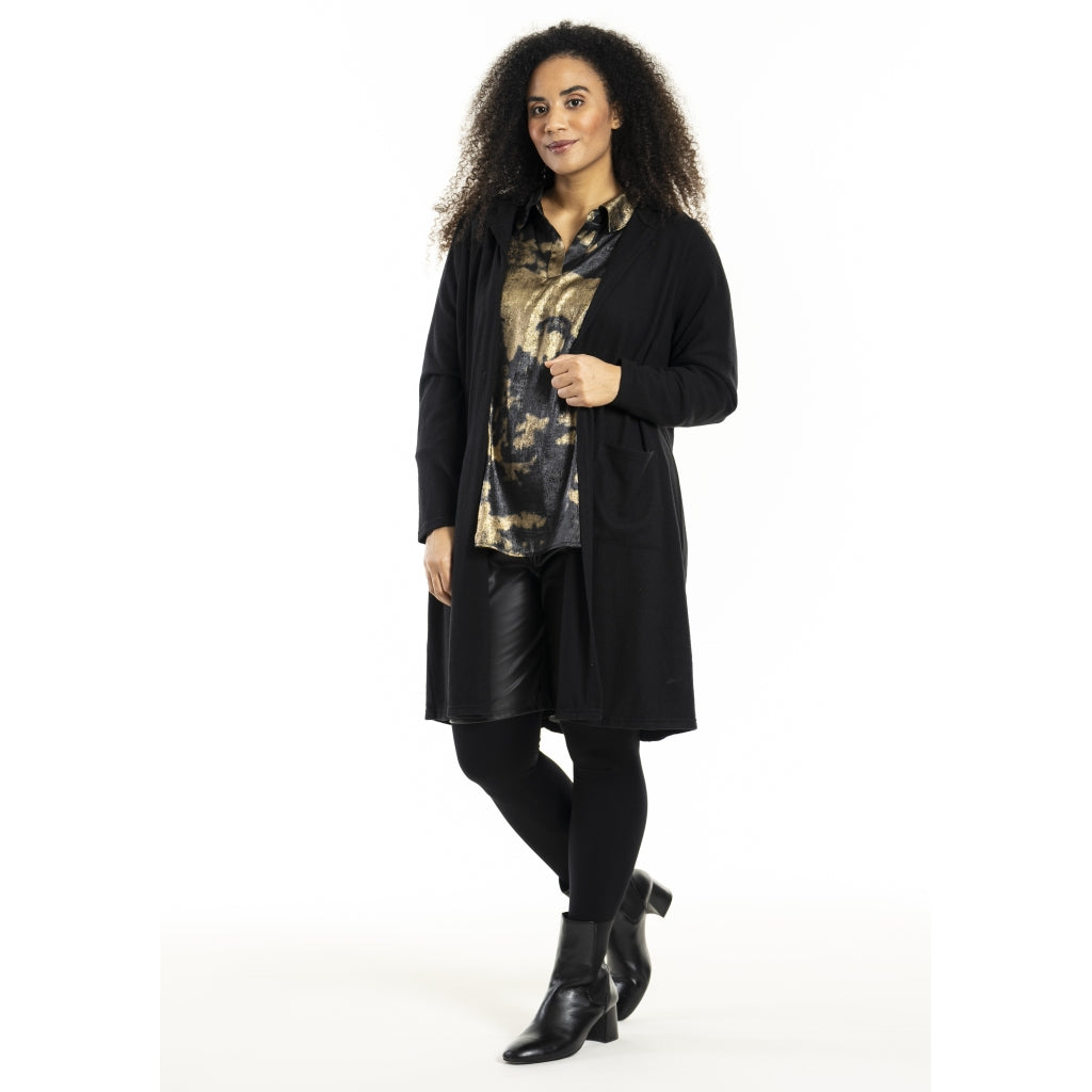 Studio SMarlene Cardigan Cardigan Black with Gold