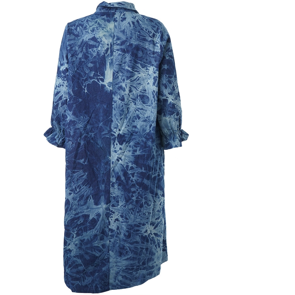 Studio SMathilde Denim dress Dress Dark blue batik demin