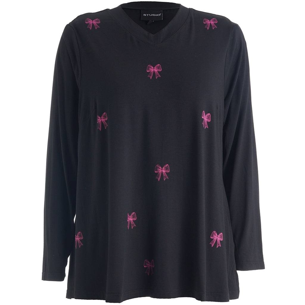 Studio SMella Blouse Blouse Black with Pink