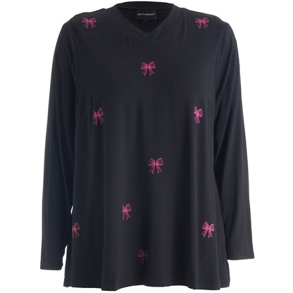 Studio SMella Blouse Blouse Black with Pink