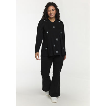 Studio SMella Blouse Blouse Black with white