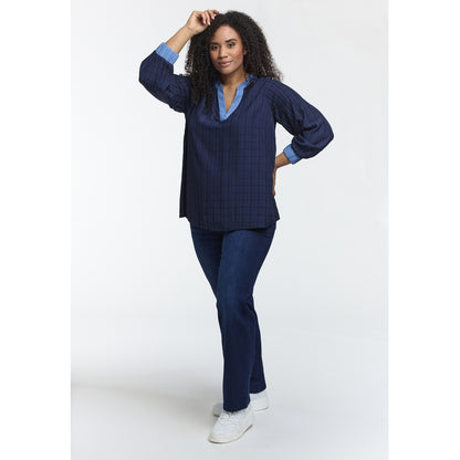 Studio SMila Blouse Blouse Navy + Light blue