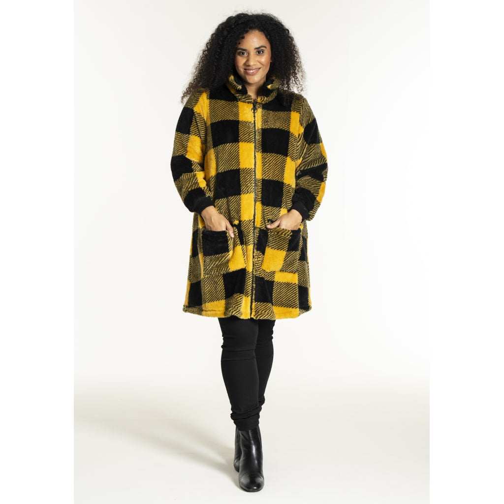 Studio SNellie Coat Coat Black/Yellow check