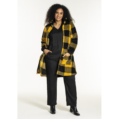 Studio SNellie Coat Coat Black/Yellow check