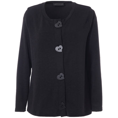 Studio SNianette Cardigan with hearts Cardigan Black