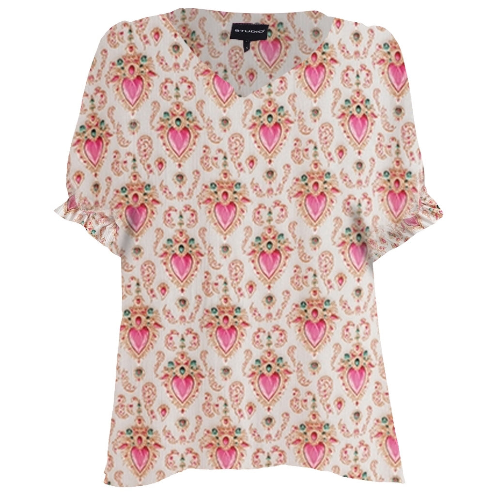 Studio SNicolina Blouse Blouse Pink diamant
