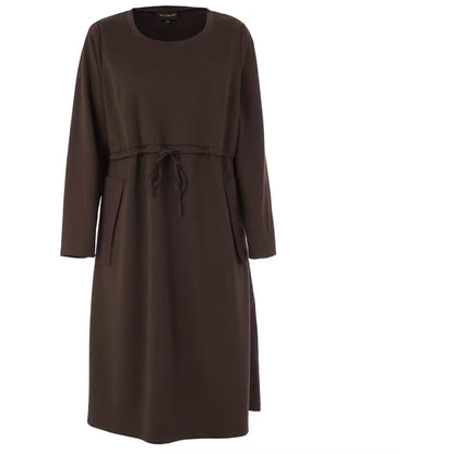Studio SNivara Dress with tie band Dress Brown